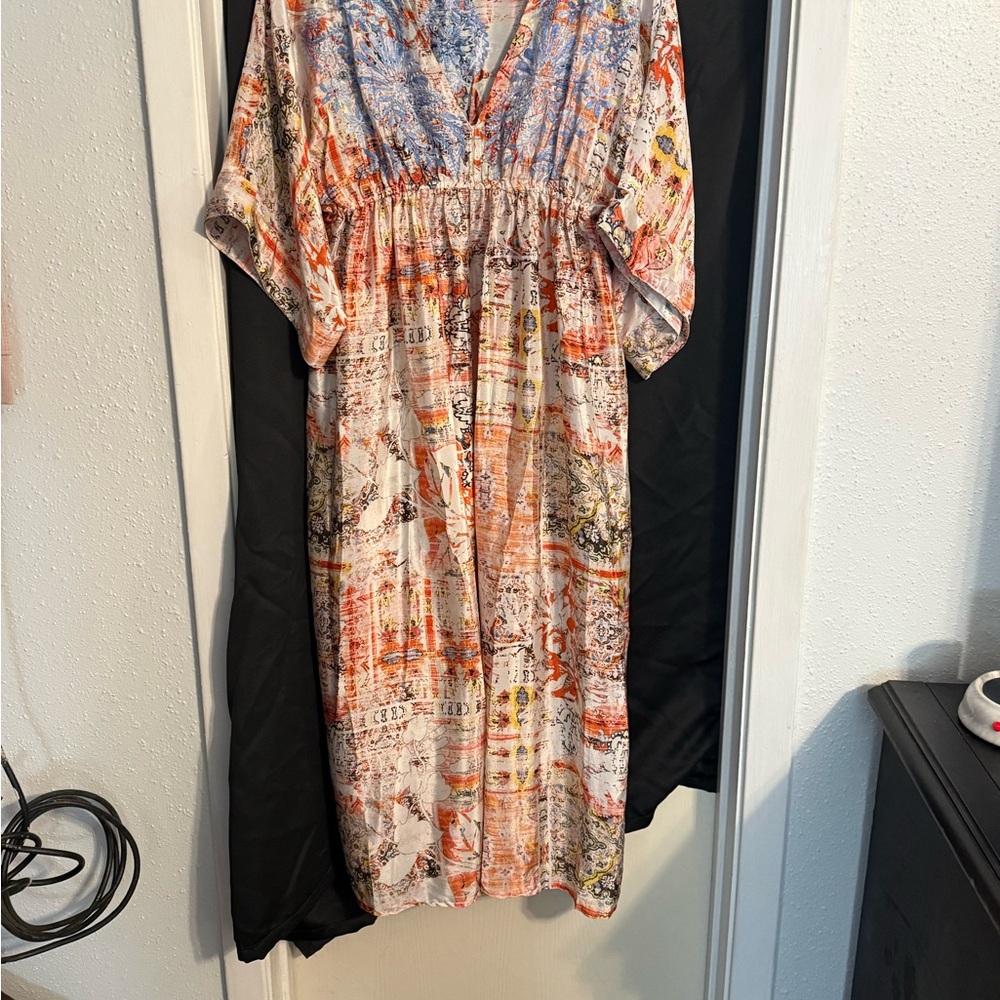Bohemian Multicolor Midi Dress